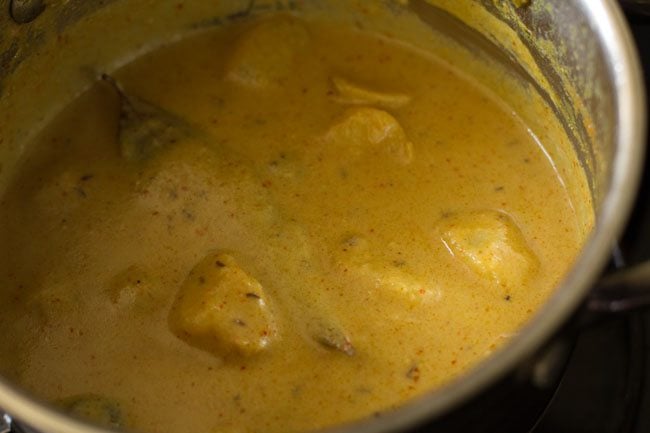 cooked dum aloo. 