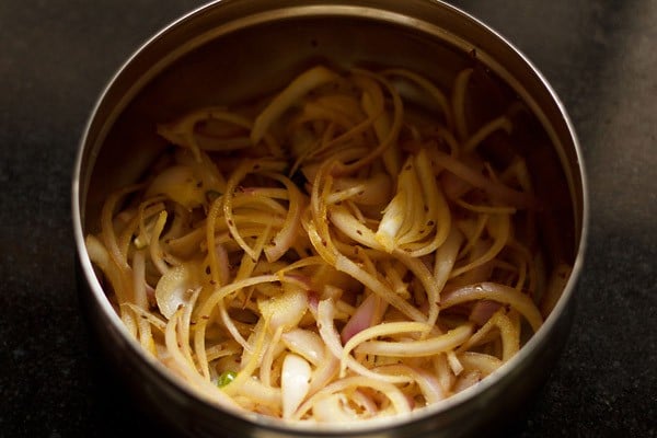 onion mixture. 